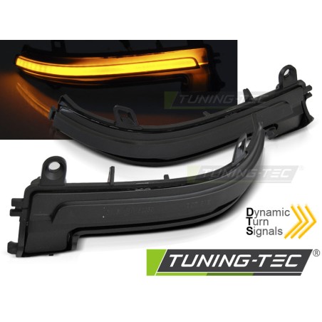 Clignotant latéral dans le rétroviseur LED fumé séquentiel compatible BMW F20/F22/F30/F32/X1