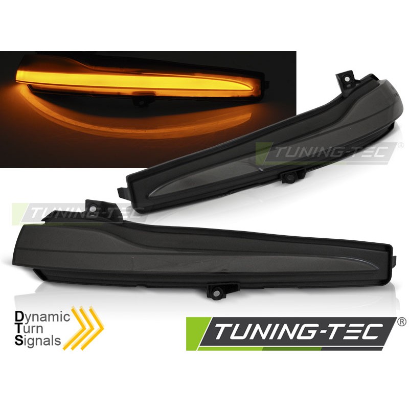 Clignotant latéral séquentiel à LED fumé dans le rétroviseur pour MERCEDES W205/ W213/ W222 Clignotant latéral séquentiel à LED fumé dans le rétroviseur pour MERCEDES W205/ W213/ W222