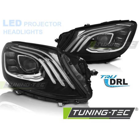 Phares LED noirs compatibles MERCEDES W222 13-17 Phares LED noirs compatibles MERCEDES W222 13-17