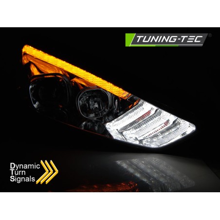 FORD FOCUS MK3 15-18 DRL LED INDICATEUR SÉQUENTIEL CHROME