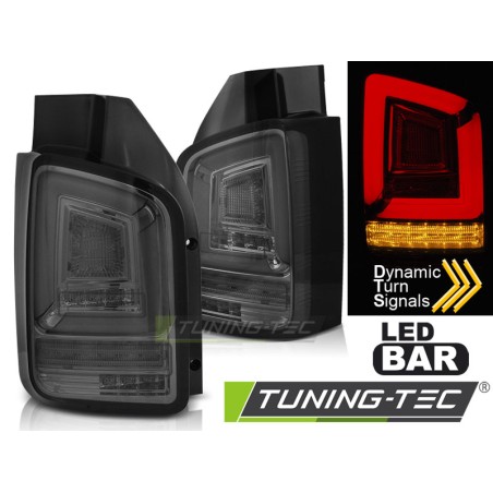 Feux arrière à LED séquentiels fumés pour VW T5 04.03-09