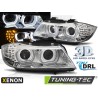 PHARES XÉNON ANGEL EYES LED DRL CHROME pour BMW E90/E91 09-11 PHARES XÉNON ANGEL EYES LED DRL CHROME pour BMW E90/E91 09-11