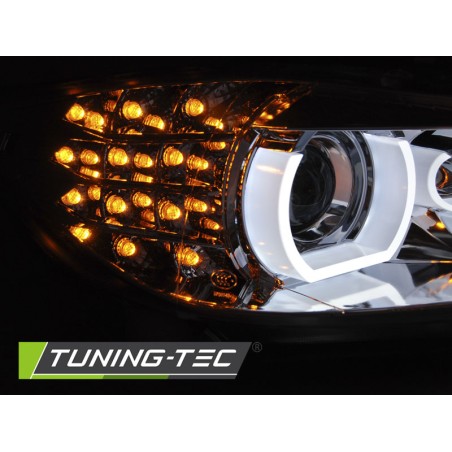 PHARES XÉNON ANGEL EYES LED DRL CHROME pour BMW E90/E91 09-11 PHARES XÉNON ANGEL EYES LED DRL CHROME pour BMW E90/E91 09-11
