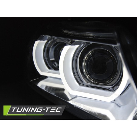 PHARES XÉNON ANGEL EYES LED DRL CHROME pour BMW E90/E91 09-11 PHARES XÉNON ANGEL EYES LED DRL CHROME pour BMW E90/E91 09-11