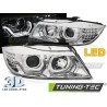 PHARES ANGEL EYES LED 3D CHROME compatible BMW E90/E91 05-08 PHARES ANGEL EYES LED 3D CHROME compatible BMW E90/E91 05-08