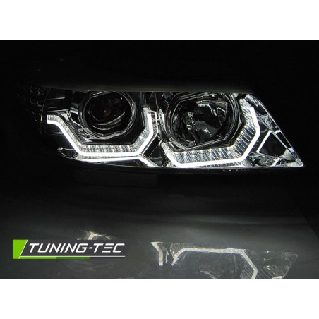 PHARES ANGEL EYES LED 3D CHROME compatible BMW E90/E91 05-08