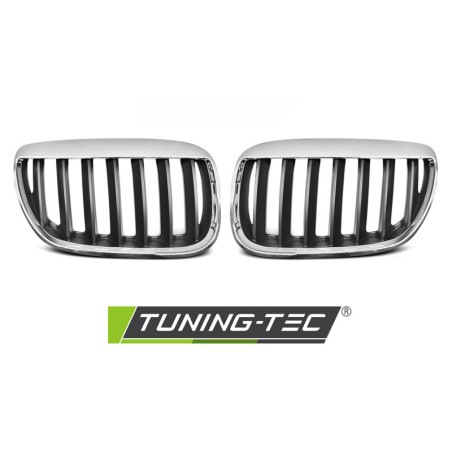 Grille sourcils chrome noir compatible BMW X5 E53 LCI 04-06