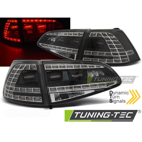 Feux arrière LED sport noir séquentiel pour VW Golf 7 13-17