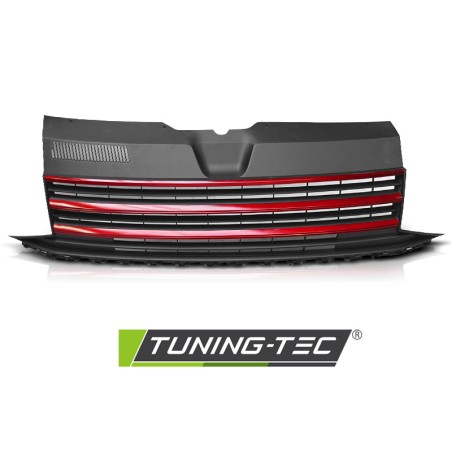 Grille noire rouge compatible VW T6 15-19