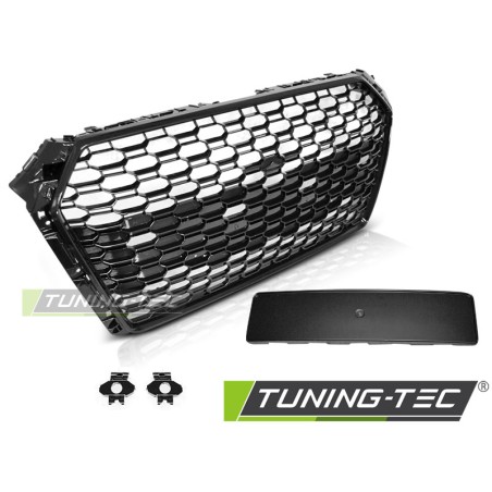 Grille Sport Noir Brillant PDC pour AUDI A4 B9 15-19 Grille Sport Noir Brillant PDC pour AUDI A4 B9 15-19