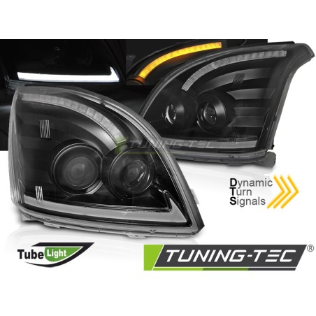 TOYOTA LAND CRUISER 120 03-09 TUBE LIGHT LED SÉQUENTIEL NOIR