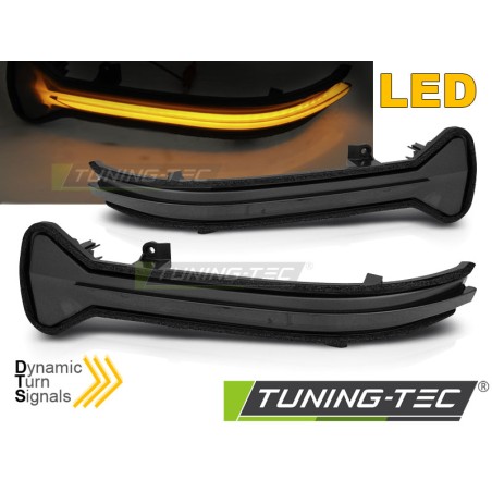 Clignotant latéral séquentiel à LED fumé pour rétroviseur compatible BMW G30 / G31 / G11 / G12