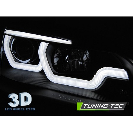 PHARES TUBE LIGHT DRL NOIR compatible BMW X5 E70 07-13