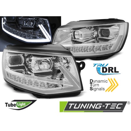 PHARES TUBE LIGHT DRL CHROME SÉQUENTIEL pour VW T6 15-19