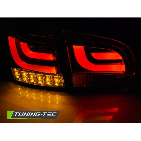 Feux arrière LED BAR rouge fumé pour VW Golf 6 10.08-12