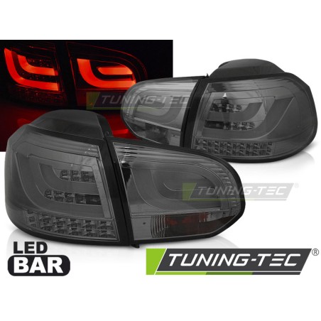 Feux arrière LED BAR fumés pour VW GOLF 6 10.08-12