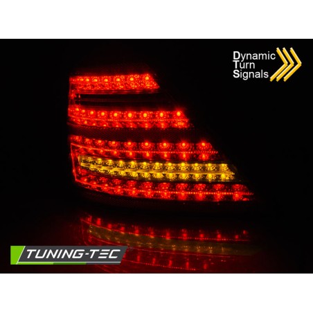 Feux arrière à LED rouge fumé séquentiel pour MERCEDES W221 S-KLASA 05-09