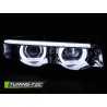 Phares Angel Eyes LED 3D Chrome pour BMW E38 94-01 Phares Angel Eyes LED 3D Chrome pour BMW E38 94-01
