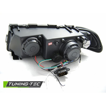 Phares Angel Eyes LED 3D Chrome pour BMW E38 94-01 Phares Angel Eyes LED 3D Chrome pour BMW E38 94-01