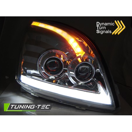 TOYOTA LAND CRUISER 120 03-09 TUBE LIGHT LED SÉQUENTIEL CHROME TOYOTA LAND CRUISER 120 03-09 TUBE LIGHT LED SÉQUENTIEL CHROME