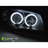Phares ANGEL EYES CCFL noirs compatibles BMW Série 1 E87/E81/82/88 04-11 Phares ANGEL EYES CCFL noirs compatibles BMW Série 1 E87/E81/82/88 04-11