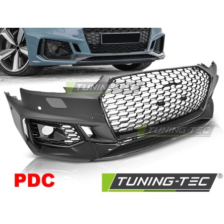Pare-chocs avant sport noir brillant PDC pour AUDI A4 B9 08.15-19 Pare-chocs avant sport noir brillant PDC pour AUDI A4 B9 08.15-19