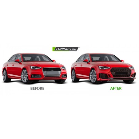 Pare-chocs avant sport noir brillant PDC pour AUDI A4 B9 08.15-19 Pare-chocs avant sport noir brillant PDC pour AUDI A4 B9 08.15-19