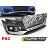 Pare-chocs avant sport argent noir PDC compatible AUDI A4 B9 08.15-19 Pare-chocs avant sport argent noir PDC compatible AUDI A4 B9 08.15-19