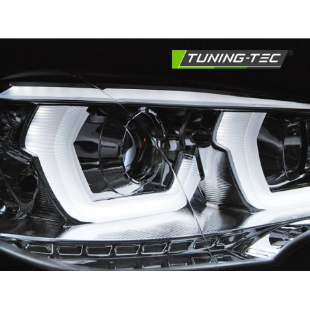 Phares TUBE LIGHT DRL chrome pour BMW X5 E70 07-13