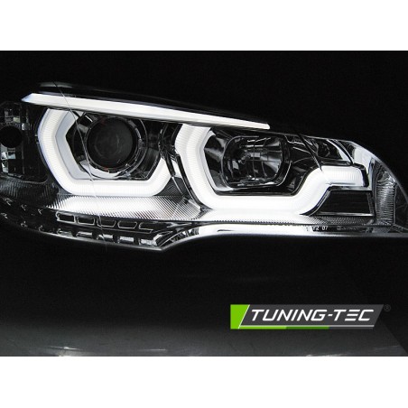 Phares TUBE LIGHT DRL chrome pour BMW X5 E70 07-13