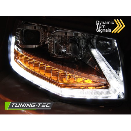 PHARES TUBE LIGHT DRL CHROME SÉQUENTIEL pour VW T6 15-19