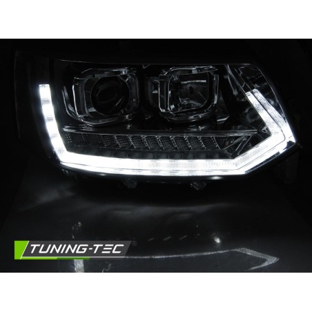 PHARES TUBE LIGHT DRL CHROME SÉQUENTIEL pour VW T5 2010-2015