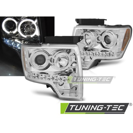 FORD F150 MK12 08-14 ANGEL EYES CHROME FORD F150 MK12 08-14 ANGEL EYES CHROME