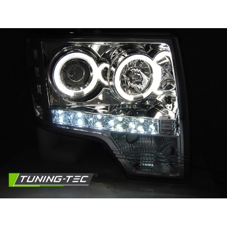 FORD F150 MK12 08-14 ANGEL EYES CHROME FORD F150 MK12 08-14 ANGEL EYES CHROME