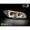 Phares Xénon Angel Eyes LED DRL Chrome Séquentiel pour BMW F10/F11 10-13 Phares Xénon Angel Eyes LED DRL Chrome Séquentiel pour BMW F10/F11 10-13