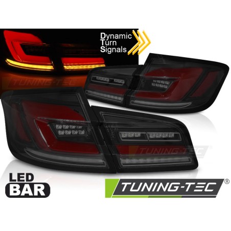 Feux arrière séquentiels LED BAR fumé noir pour BMW F10 10-16