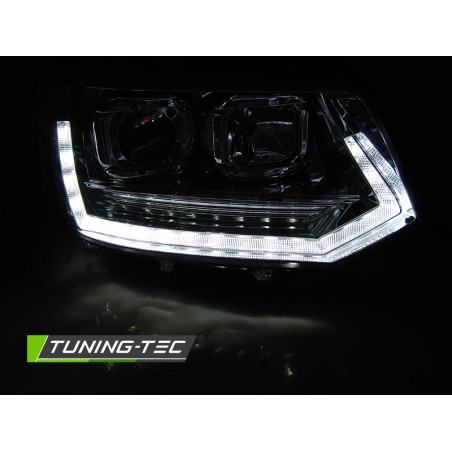 Phares TUBE LIGHT T6 LOOK Chrome pour VW T5 2010-2015