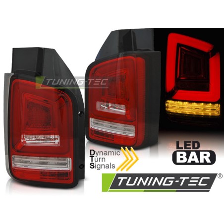 Feux arrière à LED rouge blanc séquentiel pour VW T6 15-19 TR