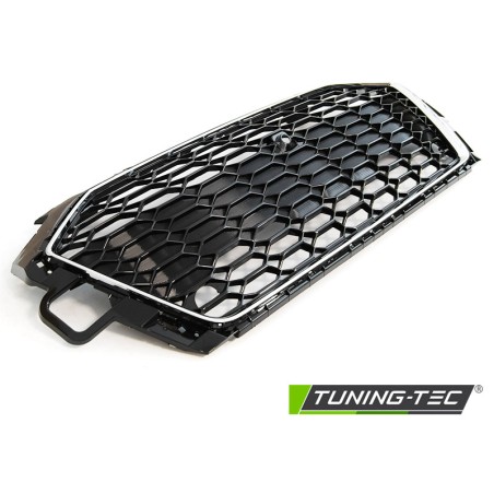 Grille Sport Chrome Noir PDC pour AUDI A4 B9 20- Grille Sport Chrome Noir PDC pour AUDI A4 B9 20-