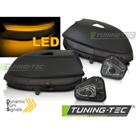 Clignotant latéral dans le rétroviseur LED fumé séquentiel pour VW Passat B7 CC Jetta Beetle Scirocco