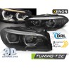 Phares Xénon AFS Angel Eyes LED DRL Noir Séquentiel compatible BMW F10/F11 10-13 Phares Xénon AFS Angel Eyes LED DRL Noir Séquentiel compatible BMW F10/F11 10-13