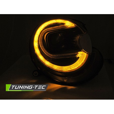 PHARES TUBE LIGHT NOIR LED pour BMW MINI (COOPER) 06-14