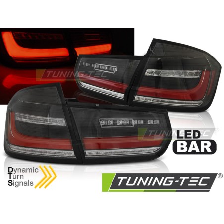 Feux arrière séquentiels LED BAR noirs compatibles BMW F30 11-18 Feux arrière séquentiels LED BAR noirs compatibles BMW F30 11-18