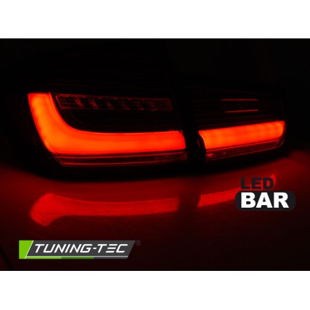 Feux arrière séquentiels LED BAR noirs compatibles BMW F30 11-18 Feux arrière séquentiels LED BAR noirs compatibles BMW F30 11-18