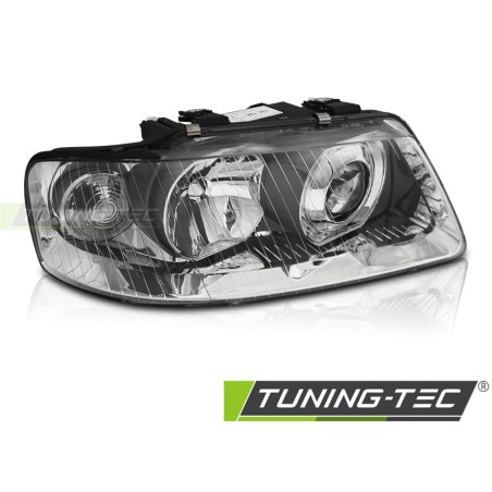 Phare chromé côté droit TYC pour AUDI A3 8L 00-03 Phare chromé côté droit TYC pour AUDI A3 8L 00-03