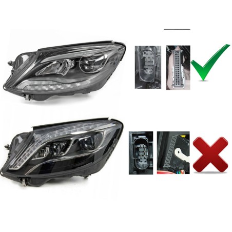 PHARES LED NOIRS pour MERCEDES W222 13-17