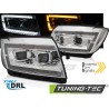 Phares TUBE LIGHT chrome DRL séquentiel pour VW Crafter II 2017- Phares TUBE LIGHT chrome DRL séquentiel pour VW Crafter II 2017-