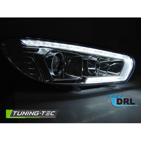 Phares séquentiels LED chrome pour VW Scirocco 08-04.14