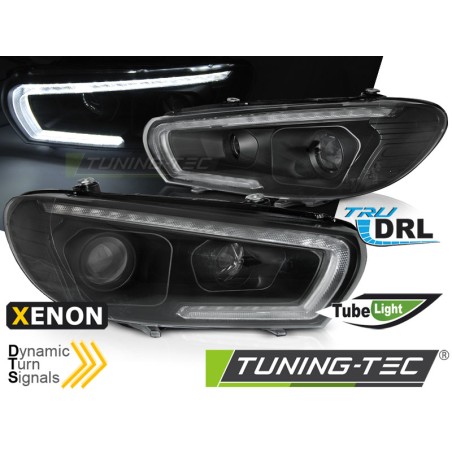 PHARES XENON TUBE SÉQUENTIEL LED NOIR pour VW SCIROCCO 08-04.14