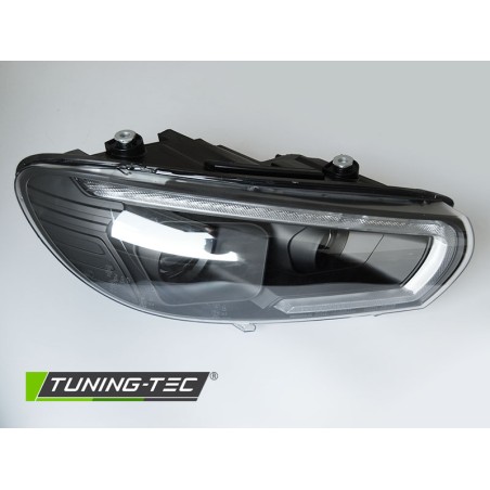 PHARES XENON TUBE SÉQUENTIEL LED NOIR pour VW SCIROCCO 08-04.14